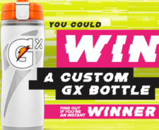 Win a Custom GX Bottle from Gatorade