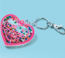 Free Glitter Heart Bag Charm