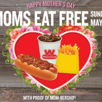 Wienerschnitzel: Mom's Eat Free - May 12th