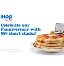 IHOP: 58¢ Short Stacks - July 16