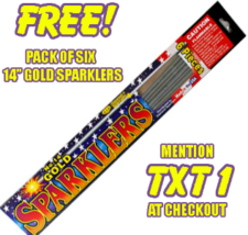 Phantom Fireworks: Free Six-Pack of Sparklers