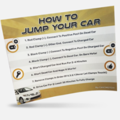 Free "How to Jump Your Car" Sticker