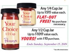 Penzeys: Free 1/4 Cup Jar Spices - Ends Sep 15