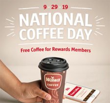 WaWa Rewards: Free Coffee on 9/29