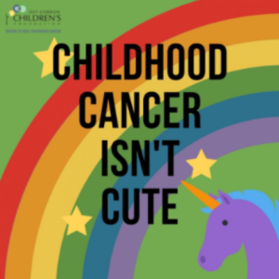 Free Childhood Cancer Isn't Cute Sticker