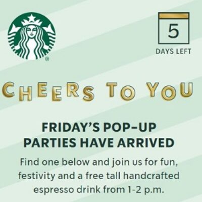 Starbucks: Free Tall Espresso @ Select Stores