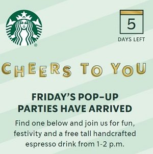 Starbucks: Free Tall Espresso @ Select Stores