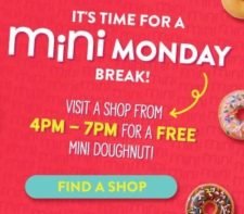 Krispy Kreme: Free Mini Doughnut on Mondays in January