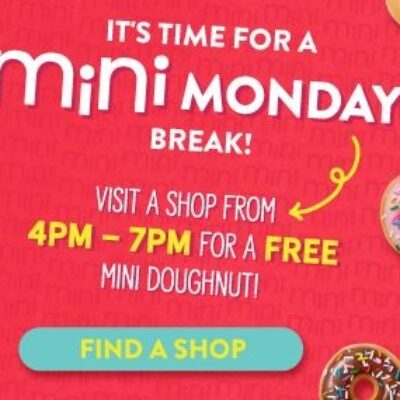 Krispy Kreme: Free Mini Doughnut on Mondays in January