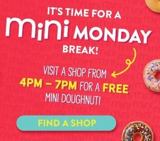 Krispy Kreme: Free Mini Doughnut on Mondays in January