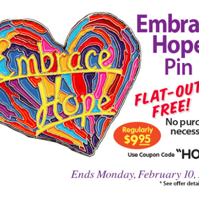 Free Penzeys Embrace Hope Pin