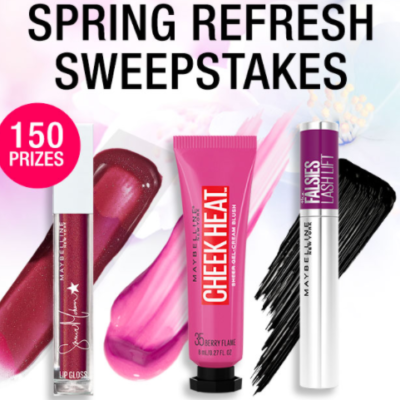 Win 1 of 150 Maybelline Makeup Prizes