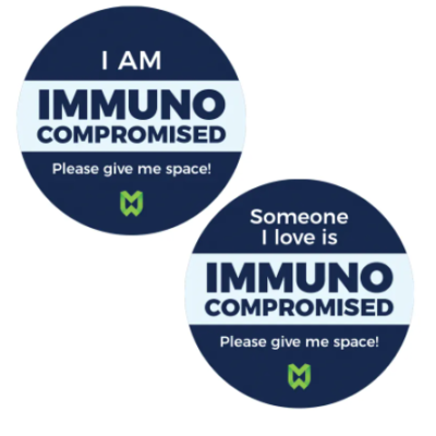 Free Immuno Compromised Sticker
