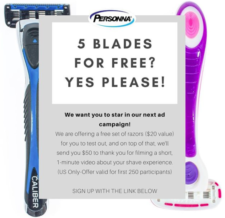 Possible Free Personna Razors