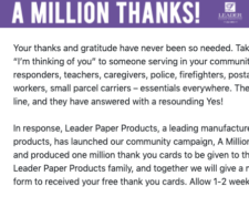 Free Thank You Card for COVID Frontline Workers