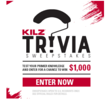 Win up to a $1K VISA Gift Card from KILZ