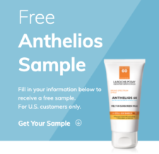 Free Anthelios 60 Sunscreen Milk Samples