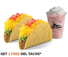 Del Taco: 2 Free Tacos