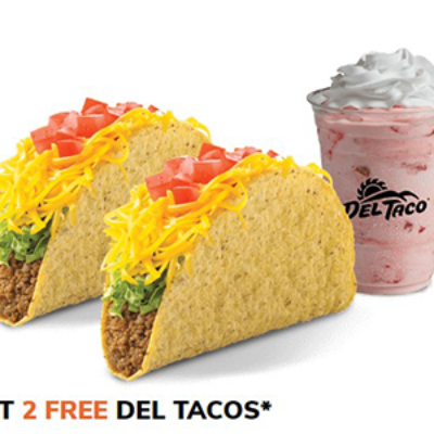 Del Taco: 2 Free Tacos