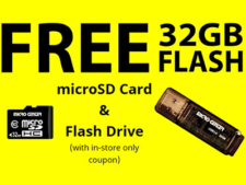 Micro Center: Free 32GB Flash Drive or MicroSD Card