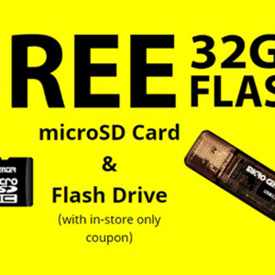Micro Center: Free 32GB Flash Drive or MicroSD Card