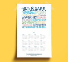 Free 2021 Champlain College Calendar