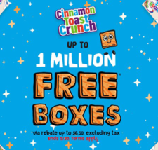 Free Cinnamon Toast Crunch W/ Rebate