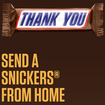 Free Snickers Bar for Essential Worker