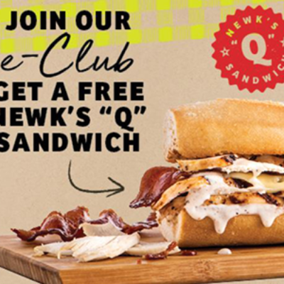 Free Newk's "Q" Sandwich