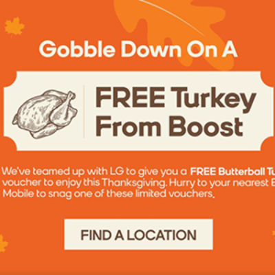 Free Turkey from Boost Mobile