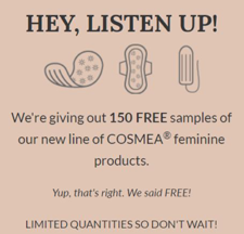 Free COSMEA Feminine Products