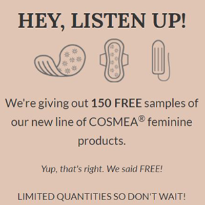 Free COSMEA Feminine Products