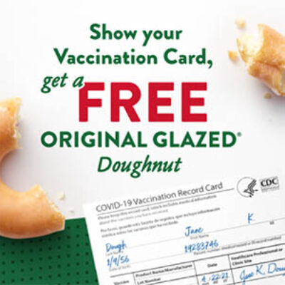 Krispy Kreme: Free Doughnut W/ Vaccination Card