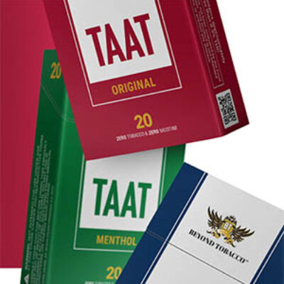 Free Pack of TAAT Tobacco-Free Cigarette Pack