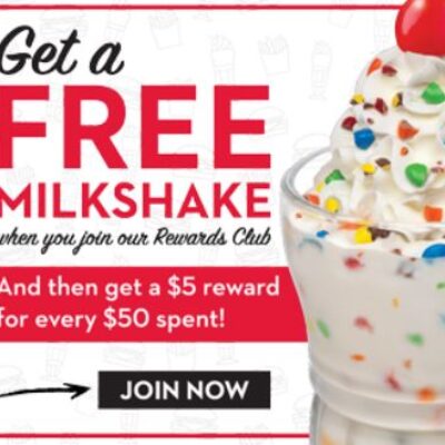 Steak n' Shake: Free Milkshake