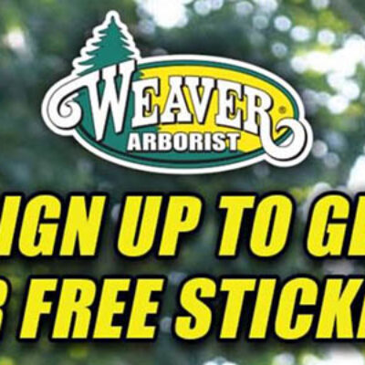 Free Weaver Arborist Stickers