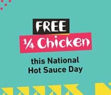 Free Nando's 1/4 Chicken on Jan 22