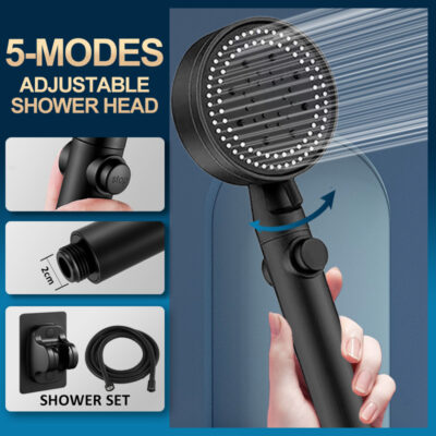 Upgrade Your Shower Experience with the Shower Head Water Saving Black - Only $8.44!