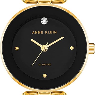 Get the Anne Klein Women's Genuine Diamond Dial Bangle Watch for $27.96 on Amazon