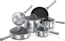 Ninja C69500 Foodi NeverStick Stainless 10-Piece Cookware Set Just $199.99 - Amazon deals