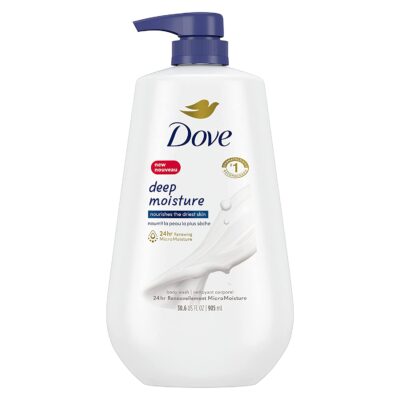 Experience 24-Hour Deep Moisture with Dove Body Wash - Limited Time Deal!