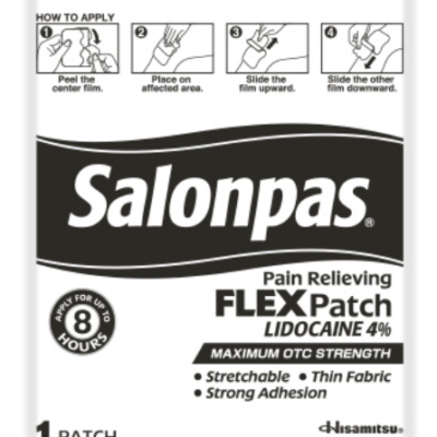 FREE Sample! Salonpas Lidocaine FLEX Patch