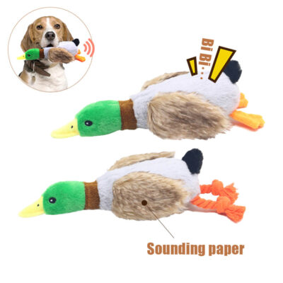 Cute Plush Duck Sound Pet Toy on Aliexpress