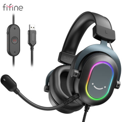 Fifine Dynamic RGB Gaming Headset Limited-Time Deal on AliExpress