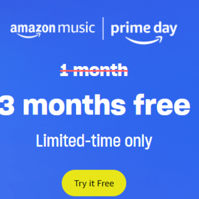 FREE 3 Month Amazon Music Unlimited Subscription