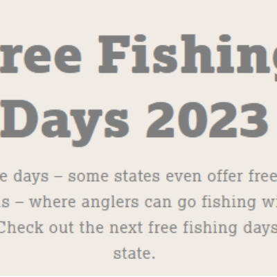Free Fishing Days 2023
