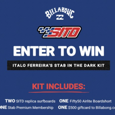 Enter to Win Italo Ferreira's Stab in the Dark Kit with Billabong Sweepstakes