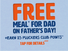 Free Meal for Dad at Pluckers
