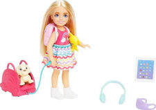 Barbie Chelsea Doll & 6 Accessories Travel Set