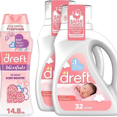 Save on Dreft Stage 1 Newborn Hypoallergenic Detergent and Blissfuls Scent Booster
